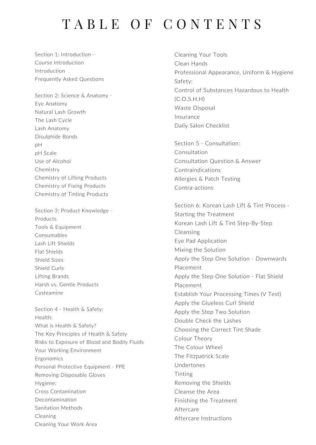 Korean Lash Lift & Tint inkludert starter-kit